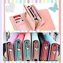 ◆期間限定 送料無料◆(^O^)／ ロングウォレットバイカラー 長財布 新品