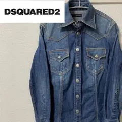 DSQUARED2　デニムシャツ【44（Mサイズ相当）】ダメージ加工