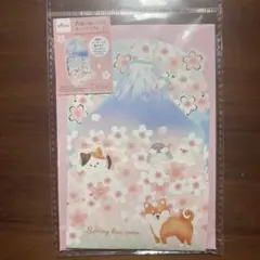 ポップアップカード 桜 富士山 柴犬 (さくらアニマル)のサムネイル