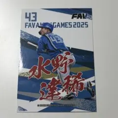 北海道日本ハムファイターズ 水野達稀 ファンクラブ限定トレカ