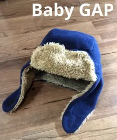 babyGap 耳あて付き帽子 90サイズ ネイビー