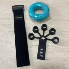 握力　トレーニング　2点セット　ブラック　持ち運び　エクササイズ