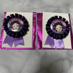 ハロウィン2025 コサージュ缶バッジA 2個セット 胡蝶しのぶ