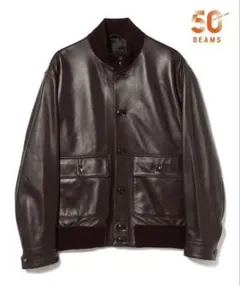 新品未使用 BEAMS レザー ジャケット ワイドフィット 4ポケット