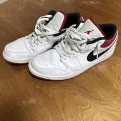 k*t様 Jordan ホワイト/ブラック/レッド スニーカー