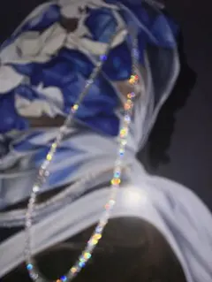 シルバー テニスネックレス　45cm 3mm