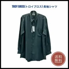 TROY BROS 長袖シャツ ダークグリーン　新品　タグ付けのサムネイル
