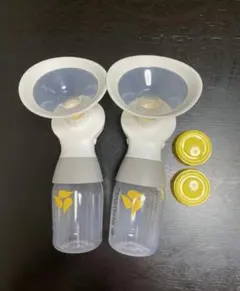 Medela 母乳搾乳器 2個セット ホワイト・イエロー