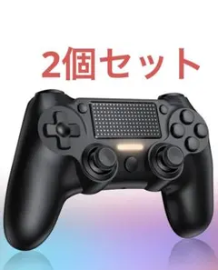 【2025革新モデル】 ジャイロセンサー付きコントローラー 黒（2個セット）