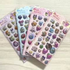 【Ｅ】訳あり　ぷくぷくシール　4枚セット