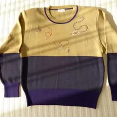 Allen a pieghe 刺繍入り長袖ニット