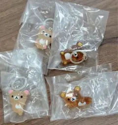 リラックマ めじるしアクセサリー クリアマスコットチャーム セミコンプ ガチャ