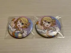鏡音リン 鏡音レン 缶バッジ フラワーレトロルック 初音ミク ボカロ
