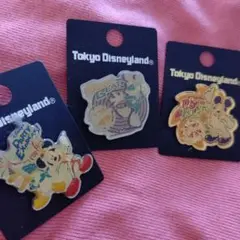 レトロ★ディズニーランド ピンバッチ 3個セット