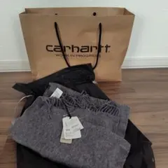 Carhartt グレー フリンジ付きマフラー