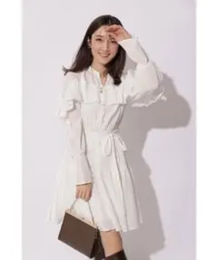 楊柳コットンティアードミニワンピースのサムネイル