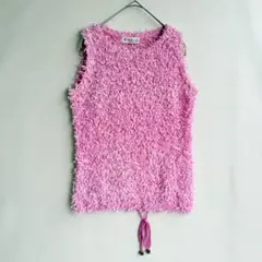 美品　ANDRELUCIANO アンドレルチアーノ　レディース　ベスト　ピンク