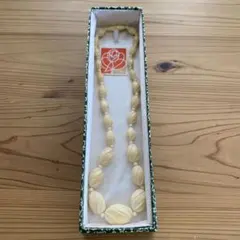 象牙調ビンテージネックレス【箱付き】