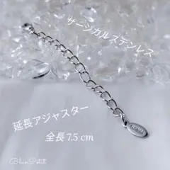 ネックレス アジャスター サージカルステンレス シルバー 延長 チェーン 通プレ