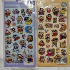 人気＊クレヨンしんちゃんぷくぷくプシール 2枚セット✨ウォーターシール