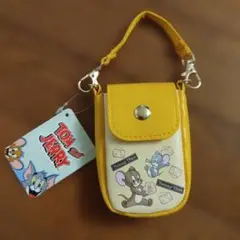 トムとジェリー 　ミニポーチ　バッグチャーム 　 黄色　アミューズメント専用景品