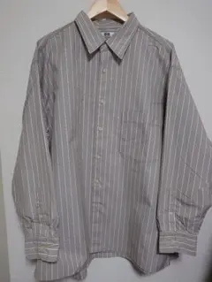 UNIQLO U ブロードオーバーサイズストライプシャツ 長袖 XXL