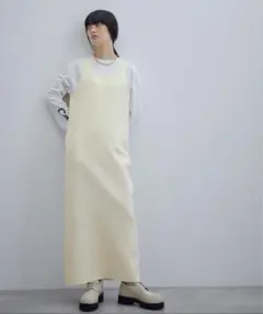 ADAM ET ROPE ニットジャンパースカート