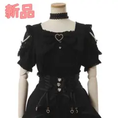 LIZLISA リボンレース衿ブラウス ブラック 新品未使用 - メルカリ
