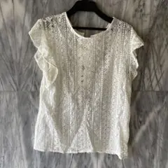 machatt マチャット カットワークレーストップス ノースリーブ