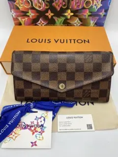 ルイヴィトン ダミエ エベヌ 新型 ポルトフォイユ サラ 長財布 N63209