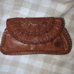 Ibiza　イビザ　クラッチバッグ　本革　ブラウン