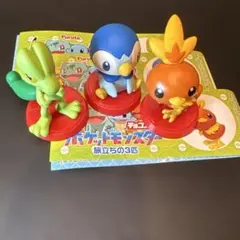 ポケモンチョコエッグ 旅立ちの3匹 ポッチャマ&アチャモ&キモリ