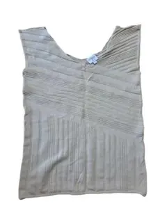 ​【美品】ARMANI COLLEZIONI サマーニット ベージュ 42のサムネイル