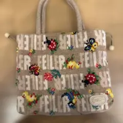 FEILER フェイラー 巾着トートバッグ 花柄 昆虫柄のサムネイル