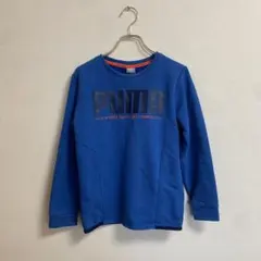 《PUMA》トレーナー ブルー　ロゴ入　【150】✨