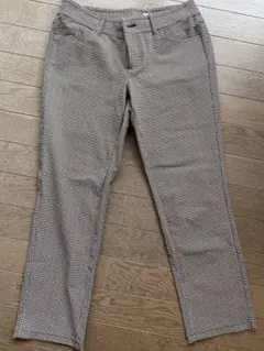 値下げ　MLLE 千鳥柄パンツ M ノエビアアパレル