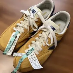 New Balance ML574 24.5cm イエロー/ネイビー