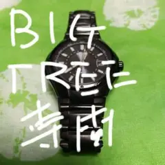 セイコー ALBAブラック 腕時計 10気圧防水