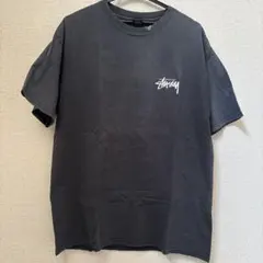 STUSSY ステューシー Tシャツ Lサイズ ブラック フェード ロゴプリント
