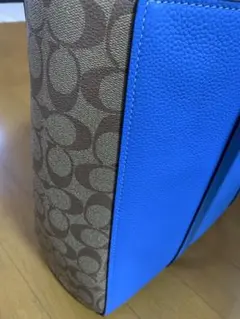 COACH ハドソンダブルハンドルトートカラーブロックシグネチャー キャンバス
