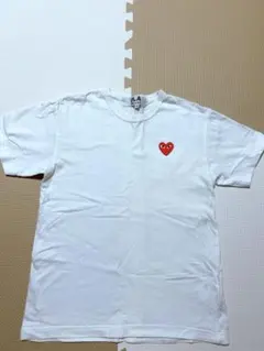 COMME des GARÇONS PLAY ハートTシャツ 白 Mサイズ