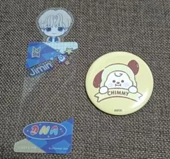 BTS jimin タイニータン　ブックマーク　缶バッチ　bt21 chimmy