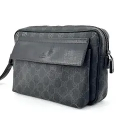 GUCCI GG オールド PVC ブラック クラッチバッグ