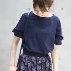 Spick & Span フリルスリーブ Tシャツ プルオーバー カットソーのサムネイル