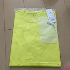 青梅マラソン　PUMA 蛍光イエロー Tシャツ　Lサイズ