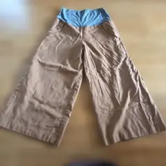 ワコール　Wacoal　マタニティパンツ　パンツ　ブラウンワイドパンツ