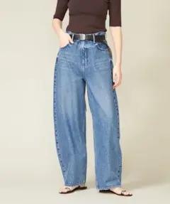 【未使用】upper hights for コンテ デニムワイドパンツ DEUX