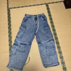 ケミカルウォッシュ カーゴデニムパンツのサムネイル