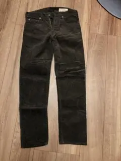 ボンクラ　BONCOURA ダークグリーン コーデュロイ ストレートパンツ