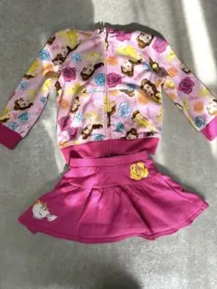 ディズニープリンセス 美女と野獣 ベル パーカーとスカートセット 約100cm